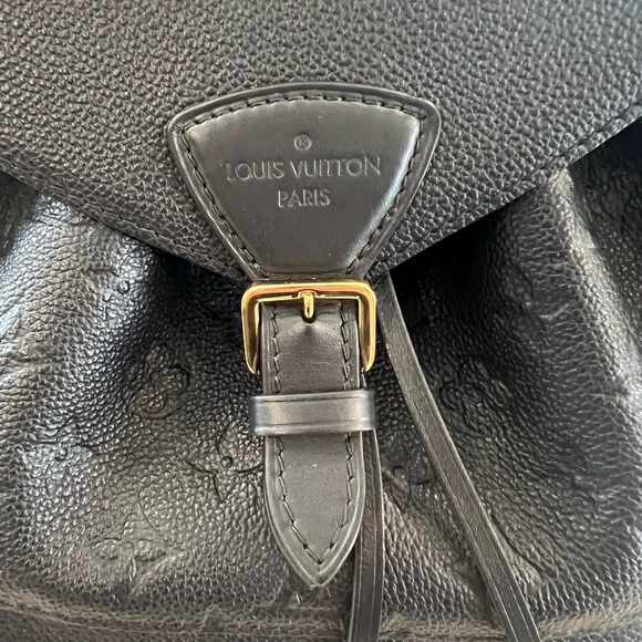 LOUIS VUITTON Black Monogram Empreinte Montsouris Backpack - Picture 4 of 16
